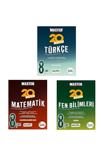 Okyanus Yayınları Okyanus Lgs 8.Sınıf Master Matematik Türkçe Fen Deneme Seti...