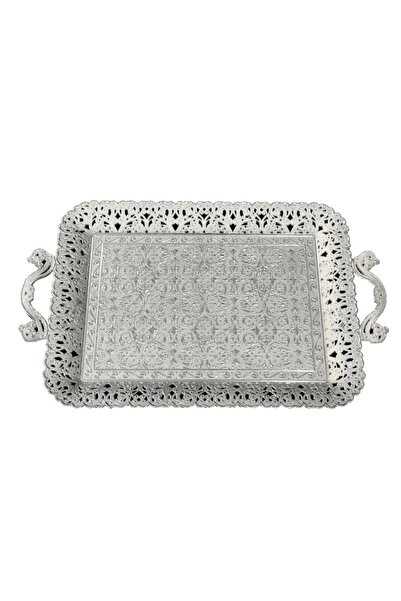 LeesHome Model Filigran Argintiu Tavă Ceai Cafea Design Elegant