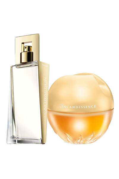AVON Incandessence Edp 50ml Kadın Parfümü+ Attraction Edp 50ml Kadın Parfümü  E.k-006859