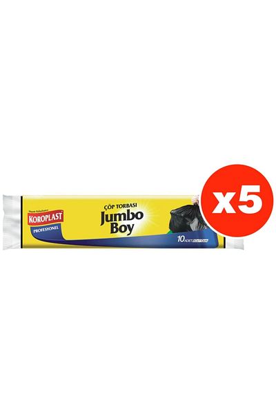 Koroplast Professional 10 Jumbo Size Garbage Bags X 5 Pack (80*110 Cm)