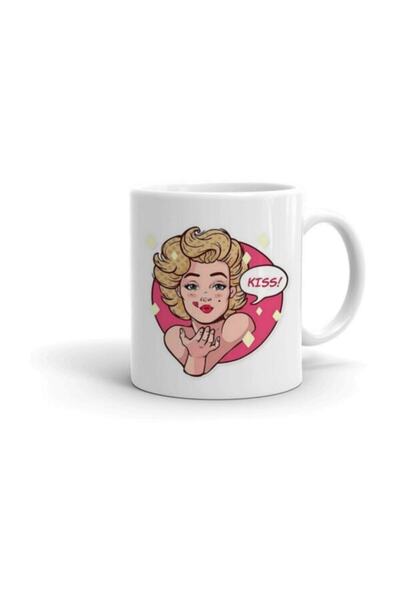 Generic Brand Marilyn Monroe Kiss Printed Mug