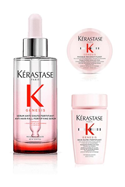 Kerastase Genesis Fortifiant Saç Dökülme Karşıtı Serum 90ml + Şampuan 80ml + Maske 75ml