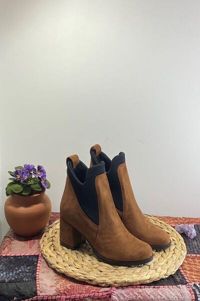 FREEFOUR Taba Süet Topuklu Bot