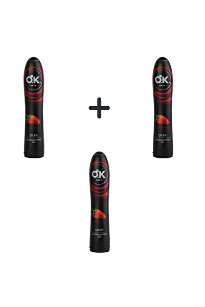Okey Kayganlaştırıcı Jel Çilek Aromalı 100ml 3 Adet