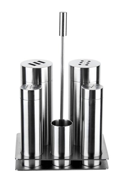 Aryıldız 10001 Tuzluk Biberlik Gümüş 6 Parça