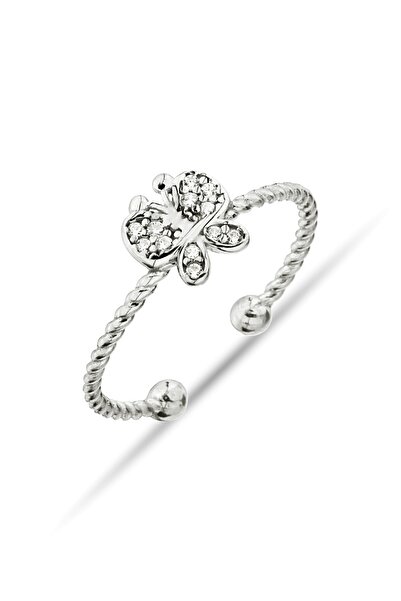 Argentum Concept 925 Ayar Gümüş Kelebek Figürlü Burma Yüzük - Y013201