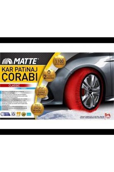 Autokit Matte Kar Çorabı Classic Series Medium