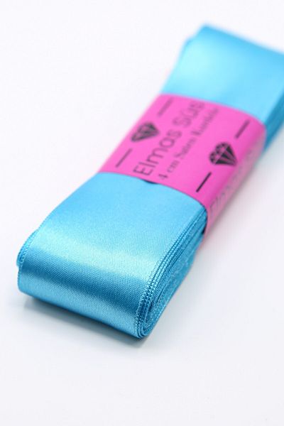 E Elmas Turquoise Satin Ribbon (4cm-10m)