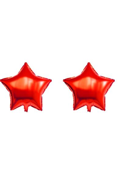 Happyland Valentine's Day Red Foil Star Balloon 45 cm 2 Pieces