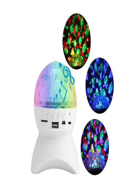 Genel Markalar L740 Led Işıklı Disko Topu Şarjlı Bluetooth Hoparlör Tavan Işı...