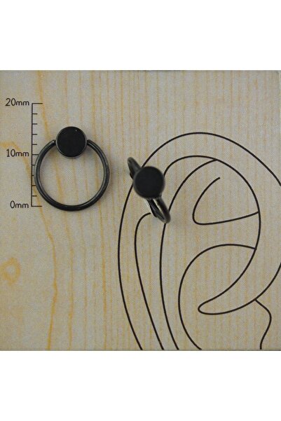 TAKIDAN Disk Siyah Halka Cerrahi Çelik Kıkırdak Tragus Septum Meme Piercing&k...