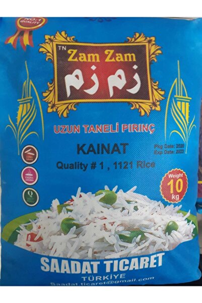 ZAMZAM PİRİNÇ Zam Zam Basmati 1121 Pirinç 10 Kg