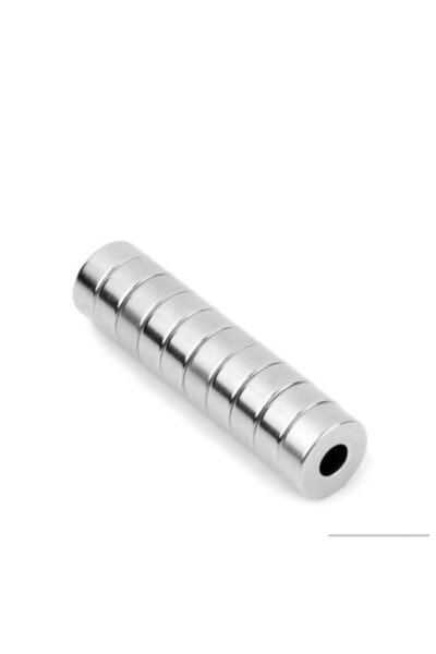 Dünya Magnet 5 Adet 15mm X 5mm X 5mm Delikli Neodyum Mıknatıs, Maglev Treni