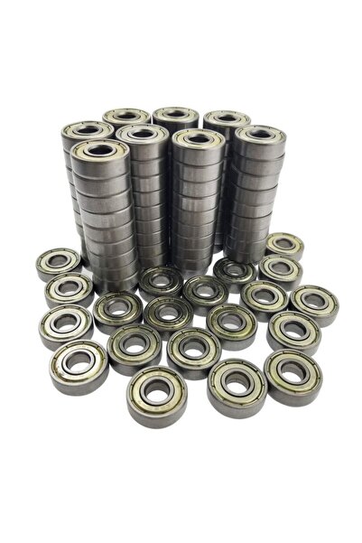 Dünya Magnet 50 Adet 608zz Rulman - Metal Mühürlü Çok Amaçlı Bilye Rulman - 8...