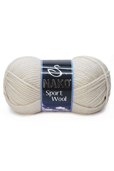 NAKO Sport Wool 6383 5 Pieces Scarf Beanie Poncho Cardigan Threads Cork