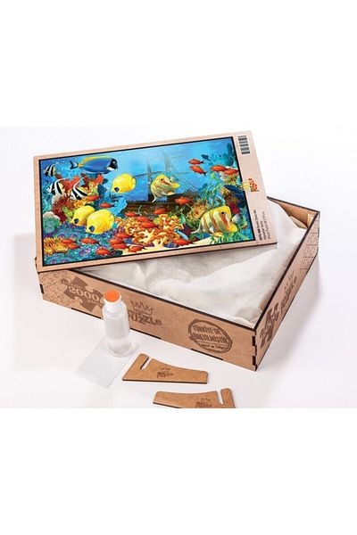 King Of Puzzle Colorful Undersea Wooden Puzzle 2000 Pieces