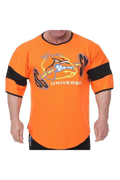 Big Sam Micro Mesh Cotton Training T-Shirt Orange 3277