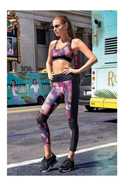 Yeni İnci Ženske crne joga fitness pilates sportske tajice za trčanje jednost...