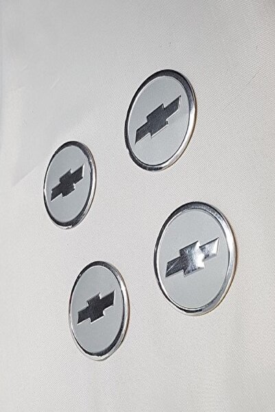 YED Jant Göbeği Arma Chevrolet Alüminyum 60mm. 4'lü Set Silver