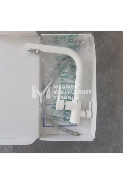 MYM Mermer Yapı Market Tasarım White Purified Sink Faucet