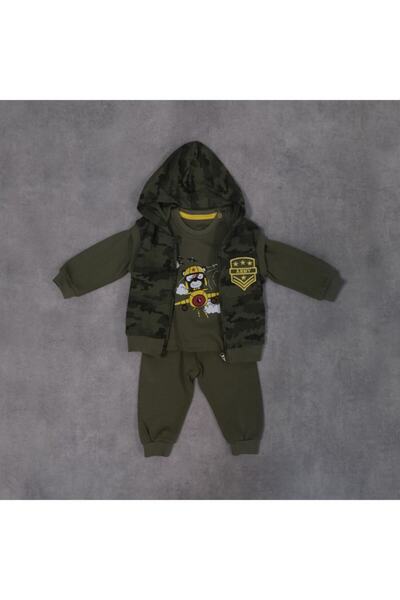 Aziz Bebe مجموعة مموهة للأولاد مكونة من 3 قطع