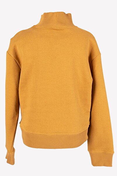 Ozmoz By Mukadder Özden Organic Turtleneck Light Brown Winter Girls' Sweatshirt