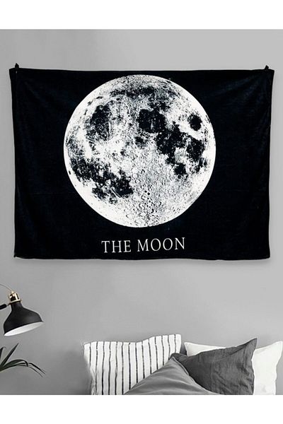 Buka Shops Tapiserie de perete scrisă cu lună plină 70x95 cm