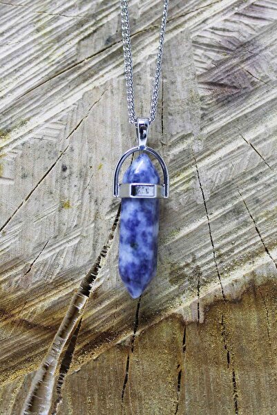 Taşmeran قلادة أظافر من الحجر الطبيعي من سوداليت Tky0119