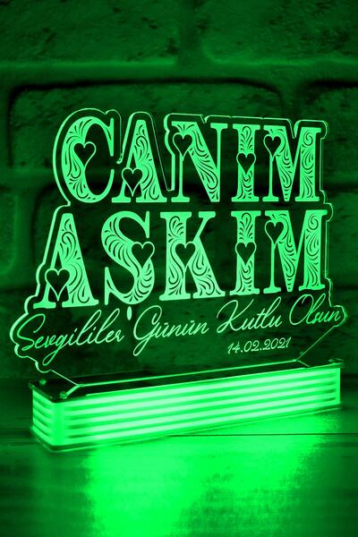 Hediye Kovanı Valentine's Day Gift, Gift for Lover 3D Lamp