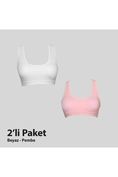 Roselit Underwear قميص داخلي نسائي بنصف حزام عريض من القطن مكون من قطعتين