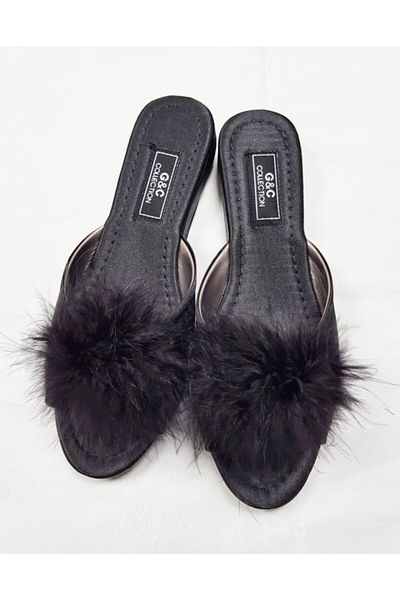 GC Papuci de damă Furry fără toc 180