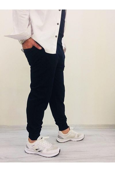 BENESSE Unisex Compact Basic Navy Blue φούτερ