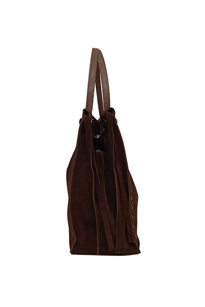 Ysmn حقيبة كتف نسائية من الجلد الطبيعي باللون البني Yc011953DSU03