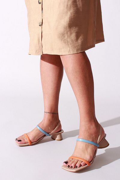 ROVIGO Women's Beige Skin Sandals