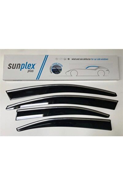 SUNPLEX Fıat Egea 2015 Ve Sonrası Plus Kromlu Cam Rüzgarlığı Ön Arka