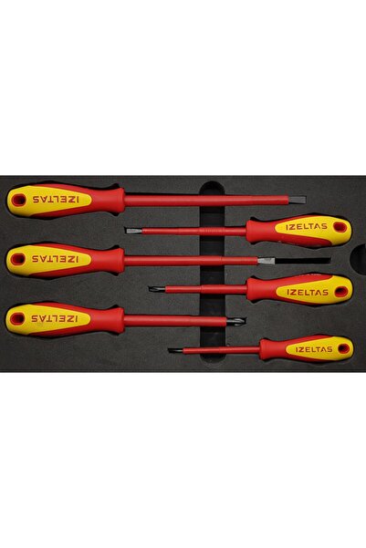 İzeltaş Elektrikçi Tornavida Seti 6 Parça 1000 v Izoleli