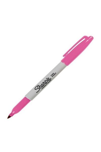 Sharpie Candy Pink Fine Round Permanent Marker Pen - Box of 12