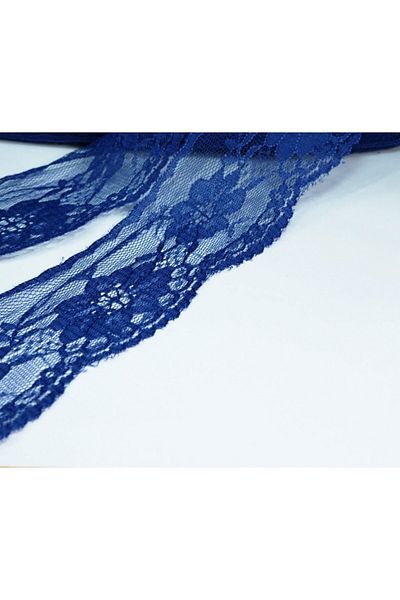 tuhafiyecimiz 5cm Eninde Saks Blue Nylon Lace