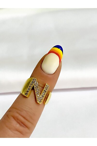 MyladyAccessoriess Gold N Letter Ring