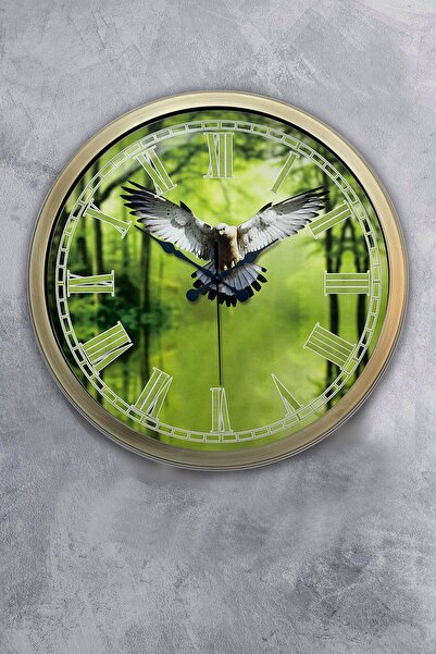 Dream Gift هدية ساعة حائط معدنية عتيقة مقاس 40 سم