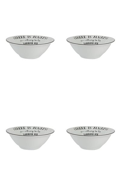 Porland Be Happy Bowl 18cm Set of 4