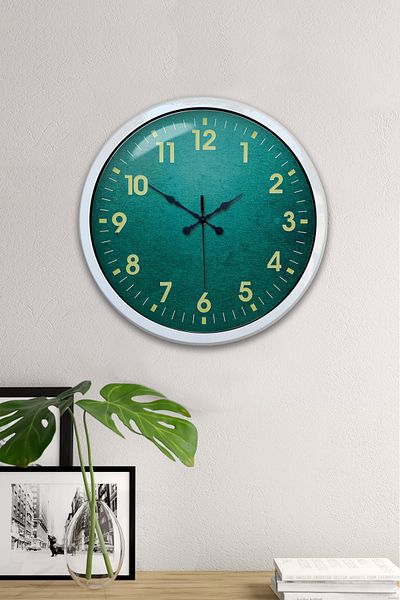 Kasva Concept Gift 40 cm White Metal Cool Wall Clock