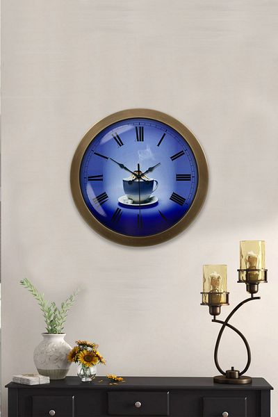 Kasva Concept 36 cm Antique Metal Kitchen Wall Clock