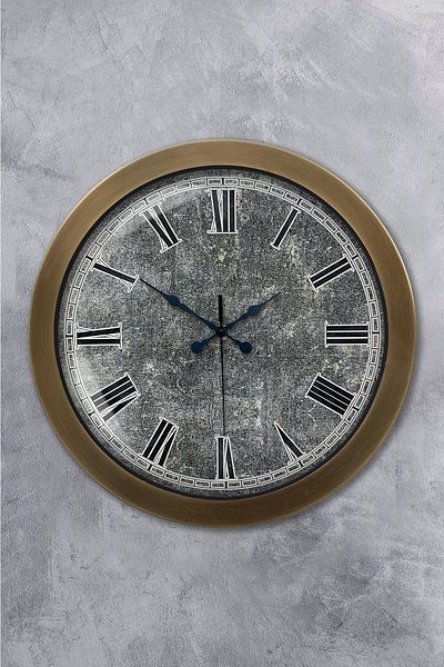 Kasva Concept Gift 36 cm Antique Metal Wall Clock