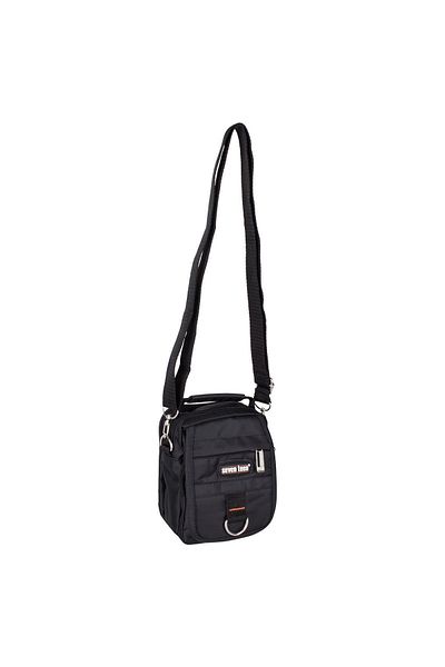 SEVENTEEN Men's Black Multi-Compartment Hand and Shoulder Strap Bag 2349