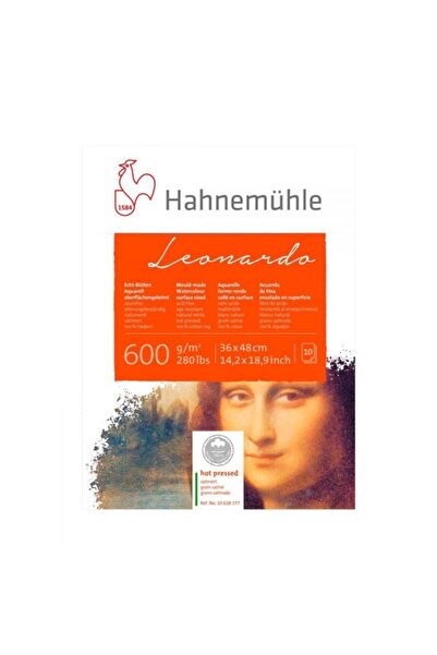 Hahnemühle Leonardo Suluboya Defter 600gr. 36x48cm 10 Yaprak Cp
