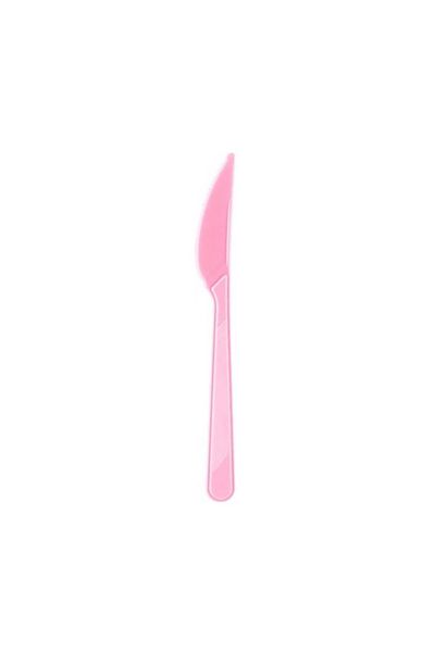 Roll-Up Pink Plastic Knife