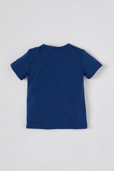 DeFacto Unisex Buttoned Short Sleeve Cotton T-Shirt