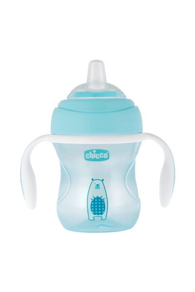 Chicco Mavi Renkli Yumuşak Uçlu Geçiş Bardağı