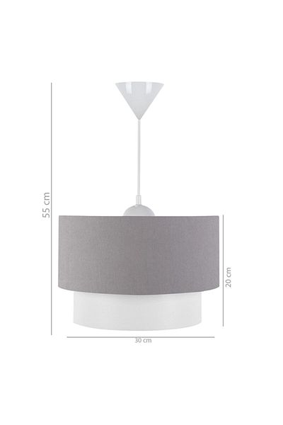 EvLight Pendant Cake Chandelier White
